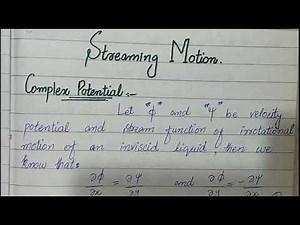 Complex Potential(Streaming Motion)