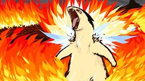 ishmam, Typhlosion, Pokémon, DeviantArt, anime, video games, video game art | 1600x1000 Wallpaper - wallhaven.cc