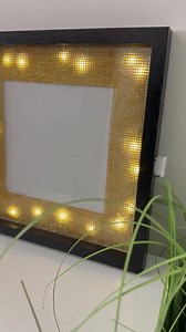 Cadre photo lumineux LED - Shadow Box noir et doré (30 x 30 cm) - Etsy France