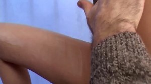 Uber-sexy Light Haired After A Shower At Home Screws Her Cousin's Man-meat And Swallows His Spunk | Hotntubes.com