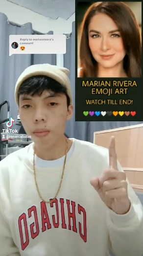 7.9K views · 217 reactions | Marian Rivera Emoji Art on Instagram story Got noticed on TikTok  TikTok: https://vt.tiktok.com/ZSLpYed8t/ #fbreels #MarianRivera | Rener Cabatas | Facebook