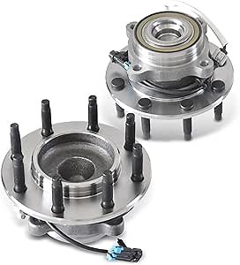Pair 2WD Front Wheel Hub and Bearing Assembly 515059 for 2003-2017 Chevy Express 3500 Express 2500 V8