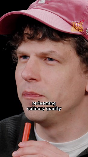Jesse Eisenberg Hot Ones Da Bomb reaction