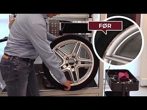 Scratched AMG alloy wheels restored to factory finish!