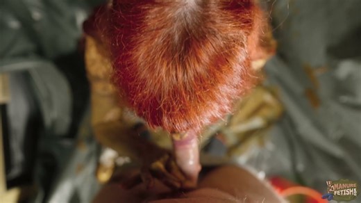 Camping Toilet Together - couple scat play with shit