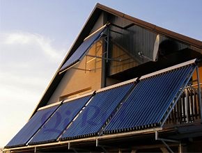 [Hot Item] Sistema de colector solar térmico de tubo de calor de parabolas en azotea, colector solar de panel térmico CPC, colector solar de tubo de vacío presurizado en balcón