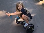 Young Russian model poses and toys around with segway on Instagram