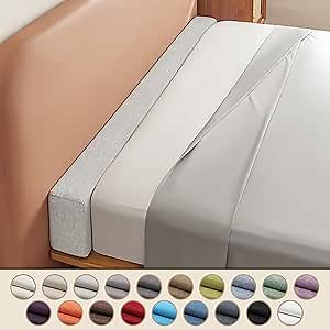 Bed Gap Filler Mattress Extender 47x2x12in(LxWxH) Mattress Gap Filler Headboard Pillow Close Gap Between Mattress Headboard and Wall for Full/Twin/Queen/Cal King/King Bed,Light Gray