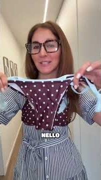 Polka dot bikini, New two-piece set, triangle bikini with halter neck and briefs
