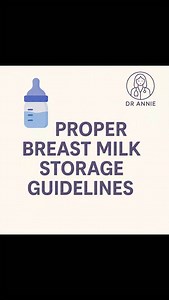 🍼 Breast milk is liquid gold—let’s store it right! Whether you're at home or on-the-go, knowing how to store expressed milk properly keeps it safe and full of nutrients for your little one. 💛 📦 Room Temp: Up to 4 hours ❄️ Fridge: Up to 4 days 🧊 Freezer: 3–12 months (depending on type) ✅ Label it. ✅ Store it properly. ✅ Thaw it safely. Because every drop counts! 💧 #BreastMilkStorage #NewMomTips #DrAnnieCares #MomLife #BreastfeedingSupport #SafeMilkStorage | Dr Annie Baby Nutrition