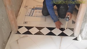 Learn this beautiful way to install a 3D door threshold | Mastafa roum