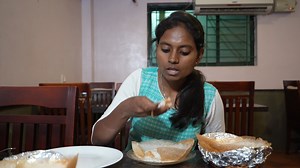 #Srilankan_Food #Appam #sathya_chinnu Hi Hello, Today we are going to see One of my favourite dish Appam. For this varieties of Appams i went Appams & Hoppers, KK Nagar, Madurai. This is the Indo - Sri Lankan cuisine. They making the foods in srilankan style. Here i tried Cheese Appam, Chicken Appam, Egg Appam. Everything tastes awsome. That too Coconut milk is excellent taste and high end quality. Then Mutton Gravy is too good. They will not give sidish as complimentary. We have to pay for each