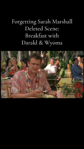 In this Forgetting Sarah Marshall deleted scene, Peter (Jason Segel) finds himself having an unexpected breakfast with the newlyweds he interrupted earlier—Darald (Jack McBrayer) and Wyoma (Maria Thayer). 🍳☕ After everything he’s been through, Peter is just trying to enjoy his meal, but these two are thrilled to chat. When he asks where they’re from, they happily share their background and how they got into their faith—because they thought it was cool—like ripped jeans or breakdancing. Peter’s
