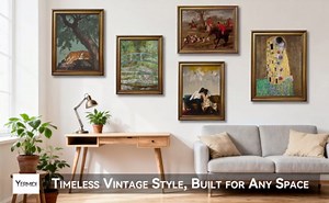 Gold Framed Bridge over a Pond of Water Lilies by Claude Monet Poster Impressionist Wall Art Prints Classic Nature Landscape Oil Painting Reproduction French Canvas Pictures Artwork Decor 20x30inch