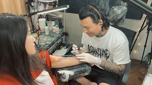 769K views · 15K reactions | DJ moon ခ မလမင်းကဗျာ နှင့် ရေးပေးဖြစ်သော TattooArtist Thura GH | Thura GH lifestyle | Facebook