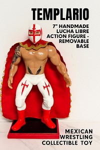 Templario – 7” Handmade Lucha Libre Action Figure – Removable Base – Mexican Wrestling Collectible Toytemplario - Etsy UK