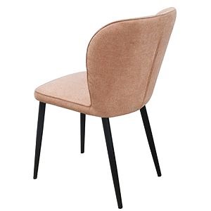 [Hot Item] MID Century Modern Dining Room Fabric Metal Leg Furniture Fabric Velvet Restaurant Chair