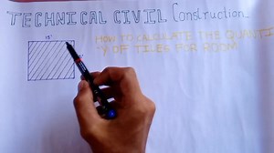 How to calculate the quantity of tiles for room #technicalcivilconstruction #technicalcivil #civilconcepts #particalknowledge #learnpractically #construction #civilworks #civil #tiles | Civil Site Engineer