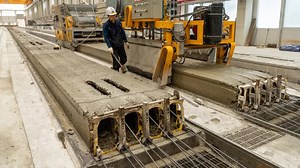 1.4K views | Hollow Concrete Floor Manufacturing Process. Prestressed Hollow Core Slab Factory in Korea #factory #manufacturer #industrial #facts #manufacturing #design #industry #fact #factor #fashion #faction #architecture #wholesale #engineering #hand made | Aracir fun | Facebook