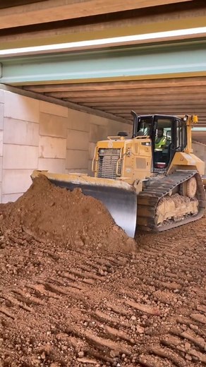 Earthmoving Daily - Heavy Equipment on Instagram: "Cat D6N grading under a bridge @constructionworkclips #Earthmovingdaily #D6N"