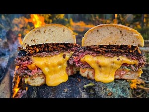 The Ultimate Cheese Stuffed Burger (Wait for the Cut)