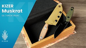 Kizer Muskrat Fixed Blade Knife 154CM Blade Micarta Handle Pocket Tactical Knives 1064C1