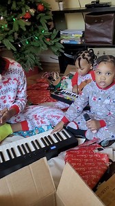 4.6K views · 179 reactions | Now they all want a keyboard.  #Mybabies #christmas2025 #Blessed | Marie K. Bright Eyes Look at me | Facebook
