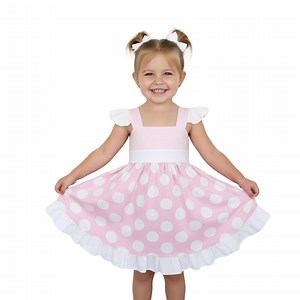 Minnie Mouse Inspired Dress for Girls, Pink Polka Dot Dress for Toddler, Princess Pink Dress - Etsy