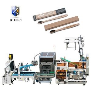 [Hot Item] Kitech Automatic Toothbrush Carton Box Machine Cartoner Form Fill Seal Wrapping Flow Packaging Packing Filling Machine for Tea Box Bag Packer