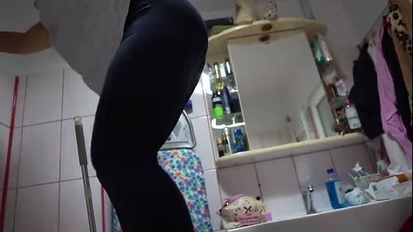Crush Leggings Bathroom Ass Tease Free Tube - Upskirt TV