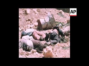 SYND 14 8 76 SCENES OF DESTRUCTION IN THE TEL AL ZAATAR REFUGEE CAMP