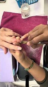 How to do acrylic fill in nails 💅🏻 easy step