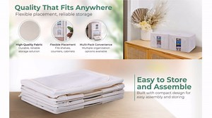 Clothes Storage Bags | Comforter Storage Bags | Blanket Storage Bags | Storage Bags for Clothes | Storage Containers | Clothing Storage Bags | Collapsible Storage Bins | Large, Pack of 2 (136.69 lb)