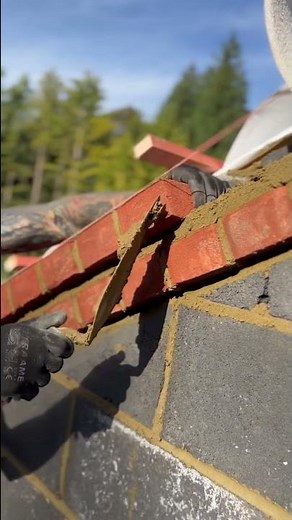 Corbel work. Bricklaying.Brick scraping #masonary #construction #brickwork #🙏featurework #art #asmr