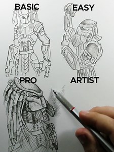 347K views · 3.4K reactions | The Predator ✍ #predator #drawing #drawings #drawingsketch #drawingchallenge | Themaxiarte | Facebook
