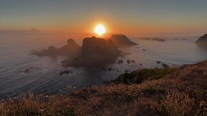 Sunset Fog ocean = Spooky Beautiful 🥰 | The Haunted Grove