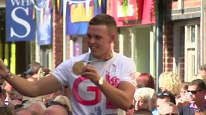 Joe Clarke gets hero's reception in return to Stone