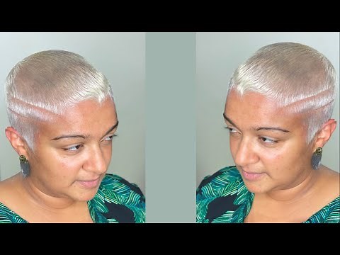 Platinum Blonde Pixie Cut