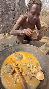 134K views · 1.9K reactions | Hadzabe Tribe bushmen usually enjoy their natural bush bbq soup while it is still cooking hot as they do not store anything for later in their simple traditional lifestyle in the nature 殺 | Lovely daily adventures | Facebook