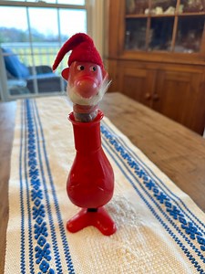 Antique Santa Claus Pop-up Toy, Plastic, Rubber Face, 1940s - Etsy UK