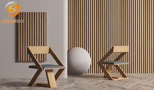 [Hot Item] Slat Wall Covering MDF Wooden PET Acoustic Slatted Panel
