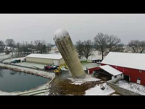 SILO DEMOLITION - JUST THE CRASH!!