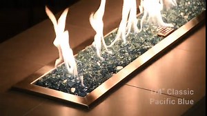 1/4" Pacific Blue Fire Glass, 20 lb. Bag