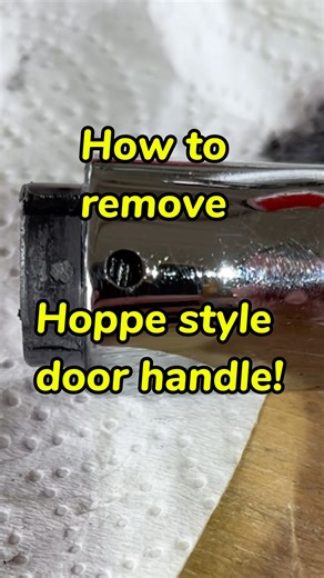 How to remove Hoppe style door handle 😁 😅 #cottage #diy