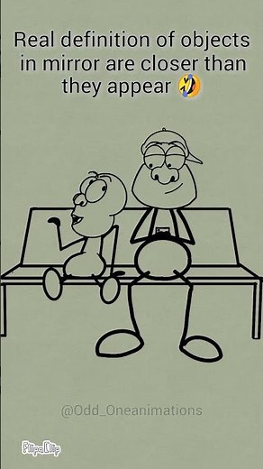 the real definition of objects in mirror are closer than they appear 🤣