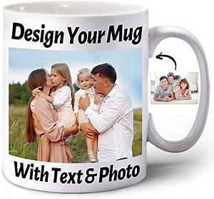 Custom Mug Personalized Photo Mug 11oz on Both Side Custom Mug with Your Picture, Logo, Text Personalized Coffee Mug Customized Gifts for Birthday Christmas Party Decoration 11oz White Wholesale - Walmart.com