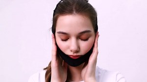 Adjustable Chin Strap for CPAP Users - Chin Strap for Snoring Face Mask Bandage Keeping Mouth Closed - No Dry Mouth Nasal Breathing Anti Snoring for Women and Men (Black)