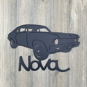 Nova Metal Sign Cutout - Nova Powder Coated Metal Sign - Classic Design for Car Enthusiasts - Etsy