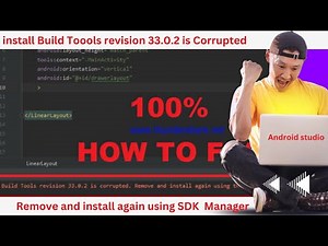 install build tool revision 33.0.2 is corrupted. remove and install again using the SDK manager.