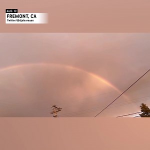 🌈🌈 California's stormy skies put on a colorful show over Fremont. | AccuWeather